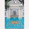 Wholesale blue glass mosaic swimming pool tile